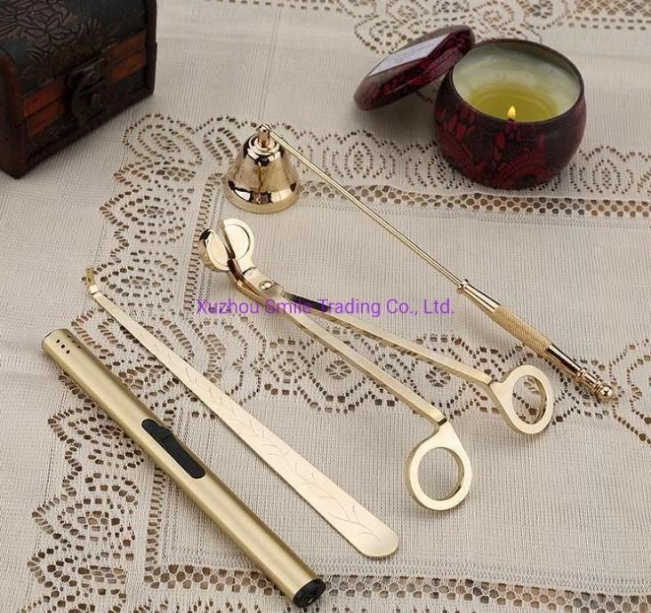 Candle Tools Tray Wick Trimmer Sets for Home Decor Jewelry Candle Metal Tray