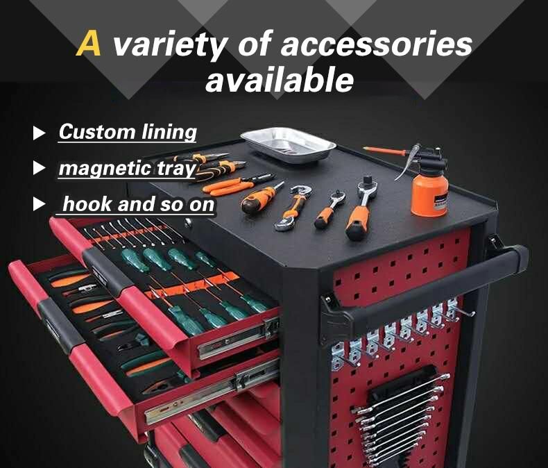 Tools Storage Three Drawers Heavy Duty Tools Cabinet Trolly Tools Box Power Tools