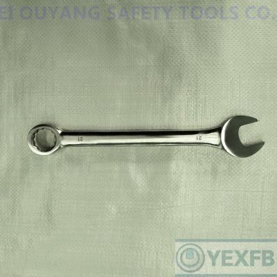 Stainless Steel Tools Plain Combination Spanner, 21mm, SS304/420/316