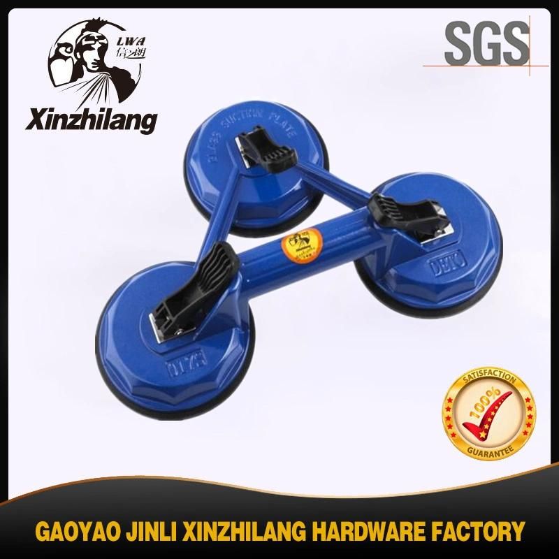 New Model Hand Tool King Series Heavy Duty Three Claw Aluminum Glass Lifter Horizontal Suction Cup