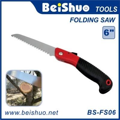 TPR Handle Steel Blade Folding Saw