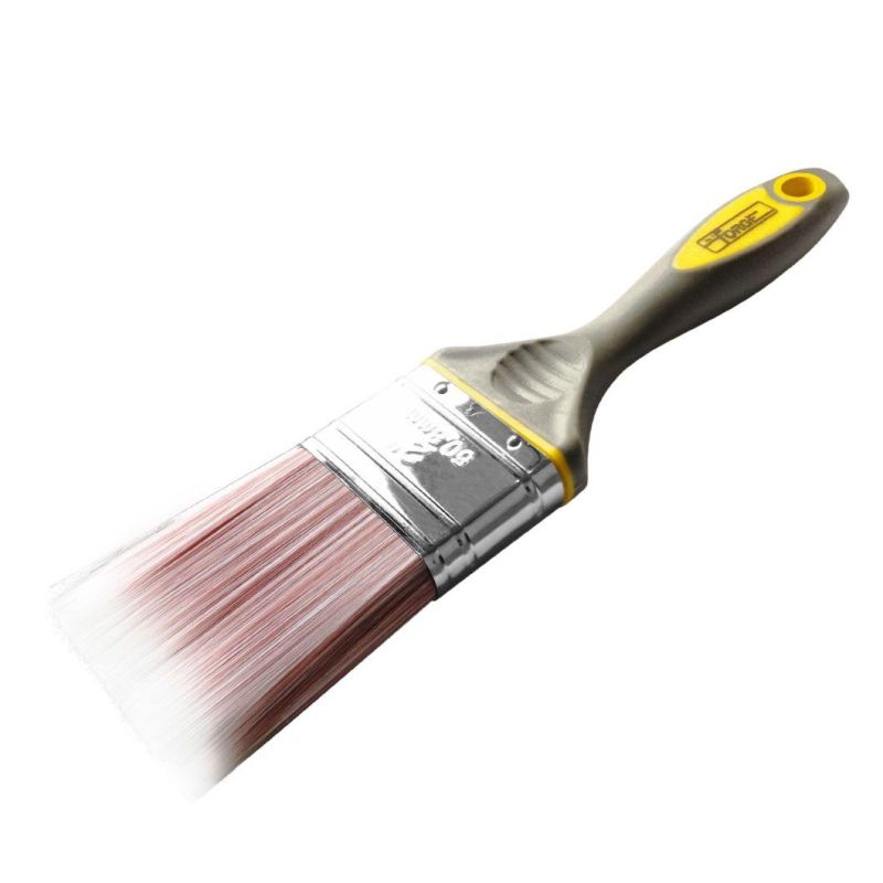 2" Painting Tools Paint Brush with Sharpened Synthetic Bristles and TPR Handle