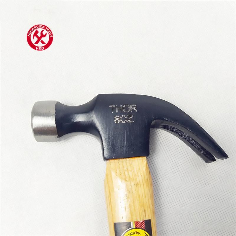 Claw Hammer with Bleached Wooden Handle