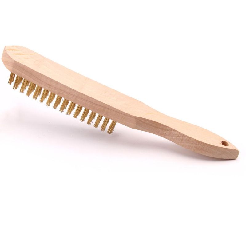 European Style Steel Wire Scratch Brush for Cleaning Rust