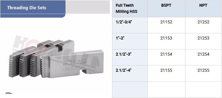 Hongli Full Teeth Milling Pipe Threading Chaser