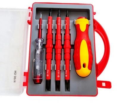 5 in 1 Insulated Multifunctional Dual Purpose Screwdriver with Electric Pen with Magnetoelectric Insulated Screwdriver Tool Set