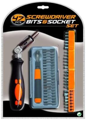 47PCS Ratchet Screwdriver &amp; Bits Set