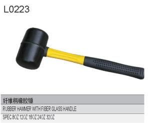 Rubber Hammer with Fibreglass Handle L0223