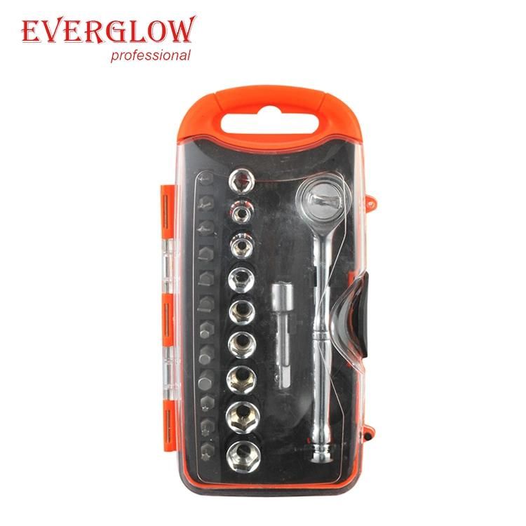 30PC Ratchet Screwdriver Set with Sockets