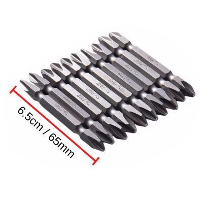 S2 Steel Material Double End Head Cr-V S2 Pz2 pH1 pH2 Screwdriver Bits Drywall Screw Anti Slip Magnetic Tool Electric