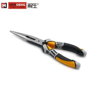 Combination Pliers, Made of Cr-V or Cr-Ni, Black and Polish, TPR Handles, Leverage Labor-Saving Pliers, 8&quot;