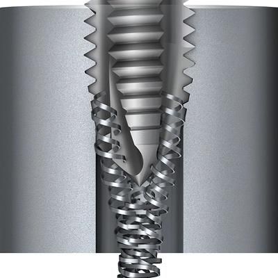 USG Hsse Spiral Point Taps DIN 371 Form B Tin Coating-M8 X 1.25