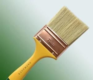 Wooden Handle Paint Brush with White Bristle Material