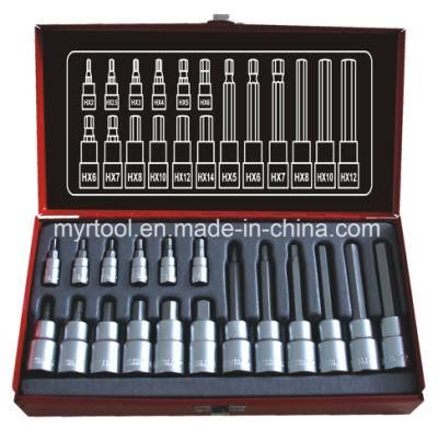 18 PCS 1/4&quot;Dr&1/2&quot;Dr Professional Bits Socket Set (FY1418A)