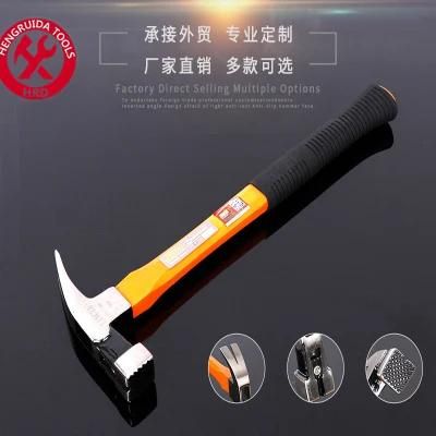 Claw Hammer Square Head Anti Slide Magnet Fiberglass Handle