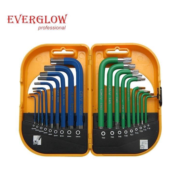 8PCS CRV Folding Tools Hex Key Wrench