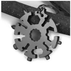 OEM Metal 18 in 1 Stainless Steel Zinc Alloy Material Snowflake Multi Tools Multifunctional Tool