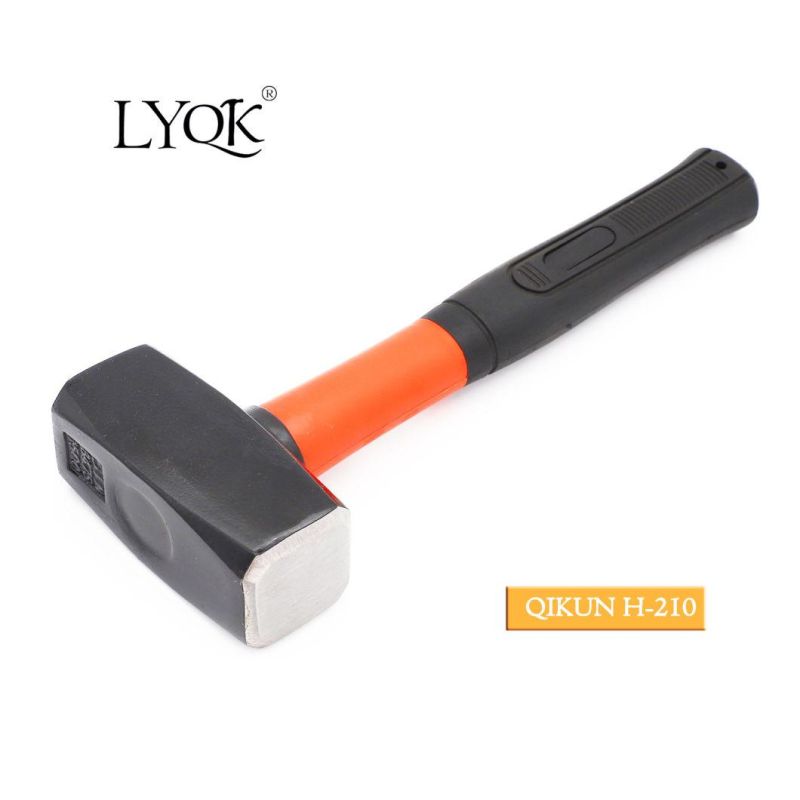 H-209 Construction Hardware Hand Tools Plastic Coated Handle German Type Stoning Stone Hammer