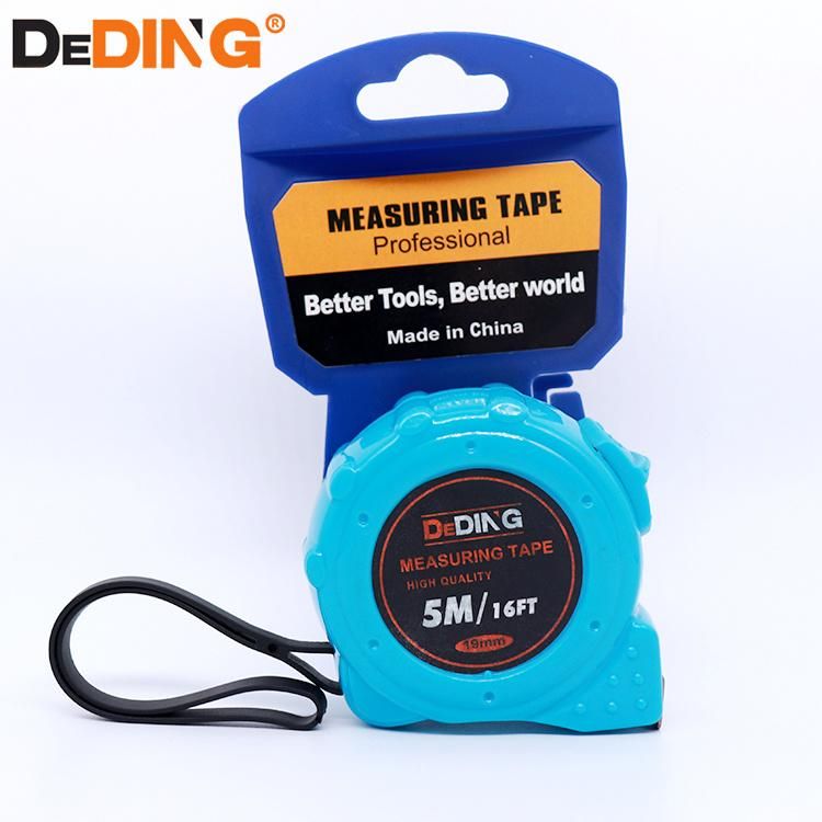 Hand Tools High Quality Blue ABS Case Carbon Steel Measuring Tape