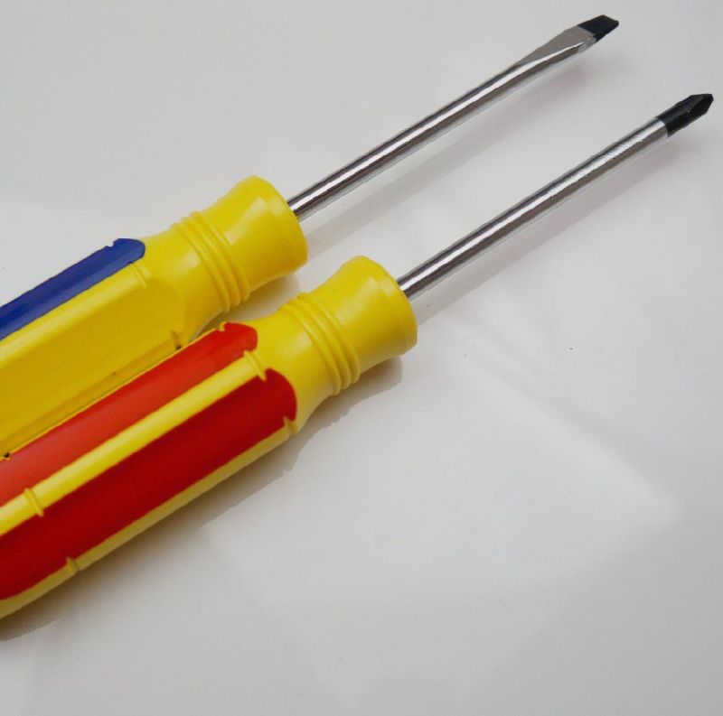 Factory Supplied Colorful Double Head Phillips Flat Screwdriver