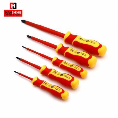 Professional VDE Screwdriver, Hand Tool, Hardware Tools, Made of S2, VDE Screwdriver, Professional Screwdriver, Screwdriver Cross, Regular Size