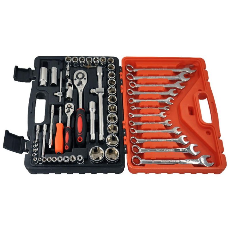 Hot Sale 61 PCS Tool Set Hand Box Case Kit Hardware Car and Multitool Bicycle Mechanic Automotive Tools