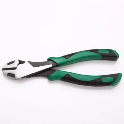 Combination Pliers, Long Nose Pliers, Diagonal Cutting Pliers, Made of Cr-V or Cr-Ni, Black and Polish, TPR Handles, Leverage Labor-Saving Pliers, 7&quot;
