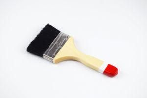 Polyester Brush Wire with Gold Tail and Yellow Wooden Handle Paint Brush