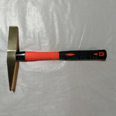 Spark Resistant Scaling Hammer, Al-Br, Fiberglass Handle, 300g, Atex