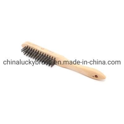 4X15 Steel Wire Wooden Handle Cleaning Brush (YY-846)