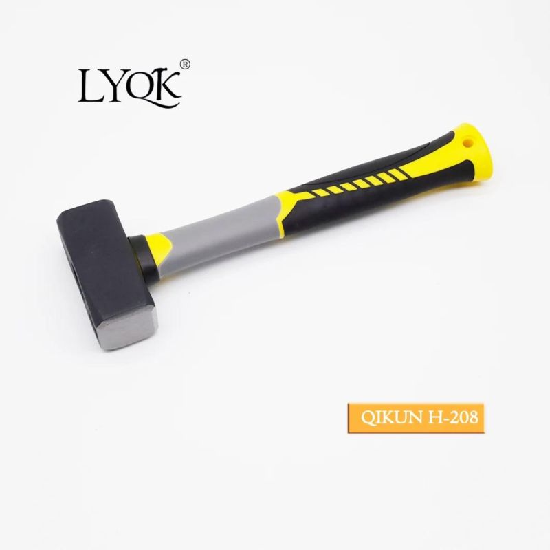 H-207 Construction Hardware Hand Tools Plastic Coated Handle German Type Stoning Stone Hammer