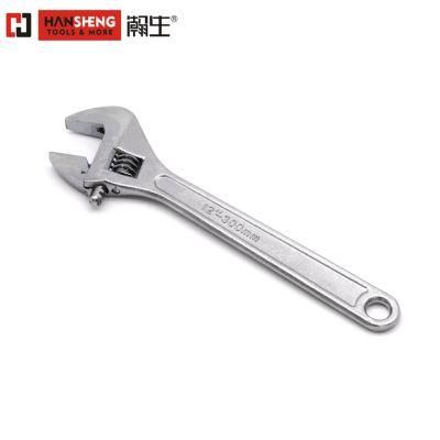 6&quot;, 8&quot;, 10&quot;, 12&quot;, Made of Carbon Steel, Chrome, Nickel, Black Nickel or Pearl Nickel Plated, Without Hanlde, with Scale, Spanner, Wrench, Adjustable Wrench