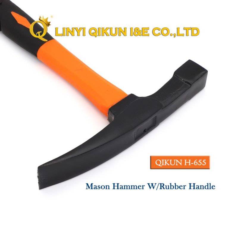 H-652 Construction Hardware Hand Tools Mason Hammer with Steel Handle