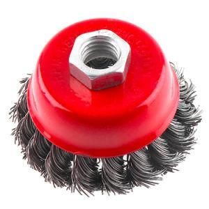 Grinder Brush Kit- Crimped, 3inch Brass Coated Carbon Steel-Abrasive /Power Cup Brush