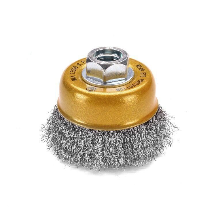 Round Steel Wire Cup Wheel Brush Knot Rust Removal Brushes