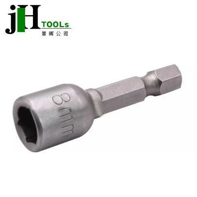 8mm Magnetic 1/4 Inch 6.35mm Hex Shank Impact Socket Adapter Nut Setters for Power Tool 48mm
