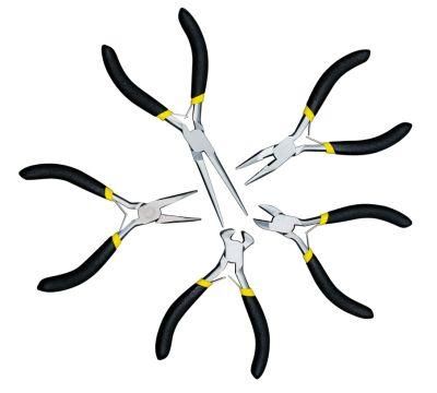 Hand Tools 5PCS Mini Pliers Set 4.5&quot; OEM DIY