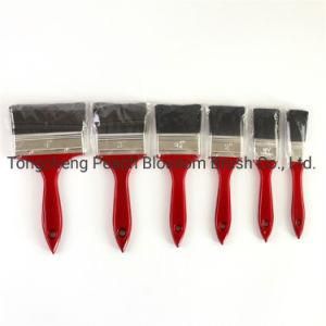 Black Bristle Brush Wire Red Wooden Handle Paint Brush Set for Decoratng