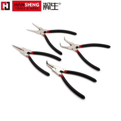 Professional Hand Tools, Hardware Tool, Made of Carbon Steel or Cr-V, Black and Polish, Chrome, Nickel, Pearl-Nickel Plated, Circlip Pliers