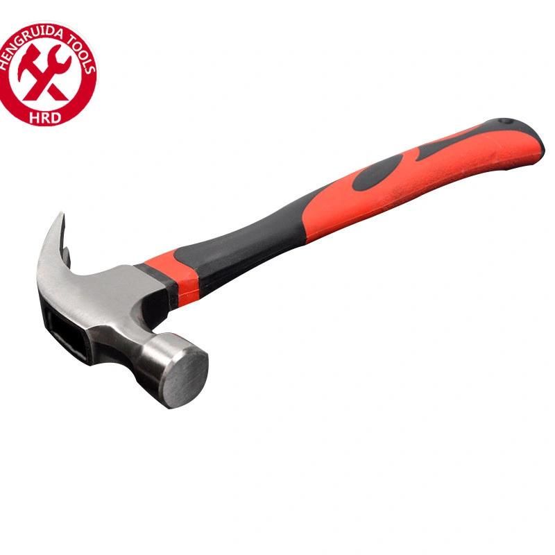 Knurling One Piece Claw Hammer Wood Handle Mini Toy Claw Hammer