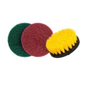 Electric Drill Brush Power Scrub Cleaning Kit Clean for Leather