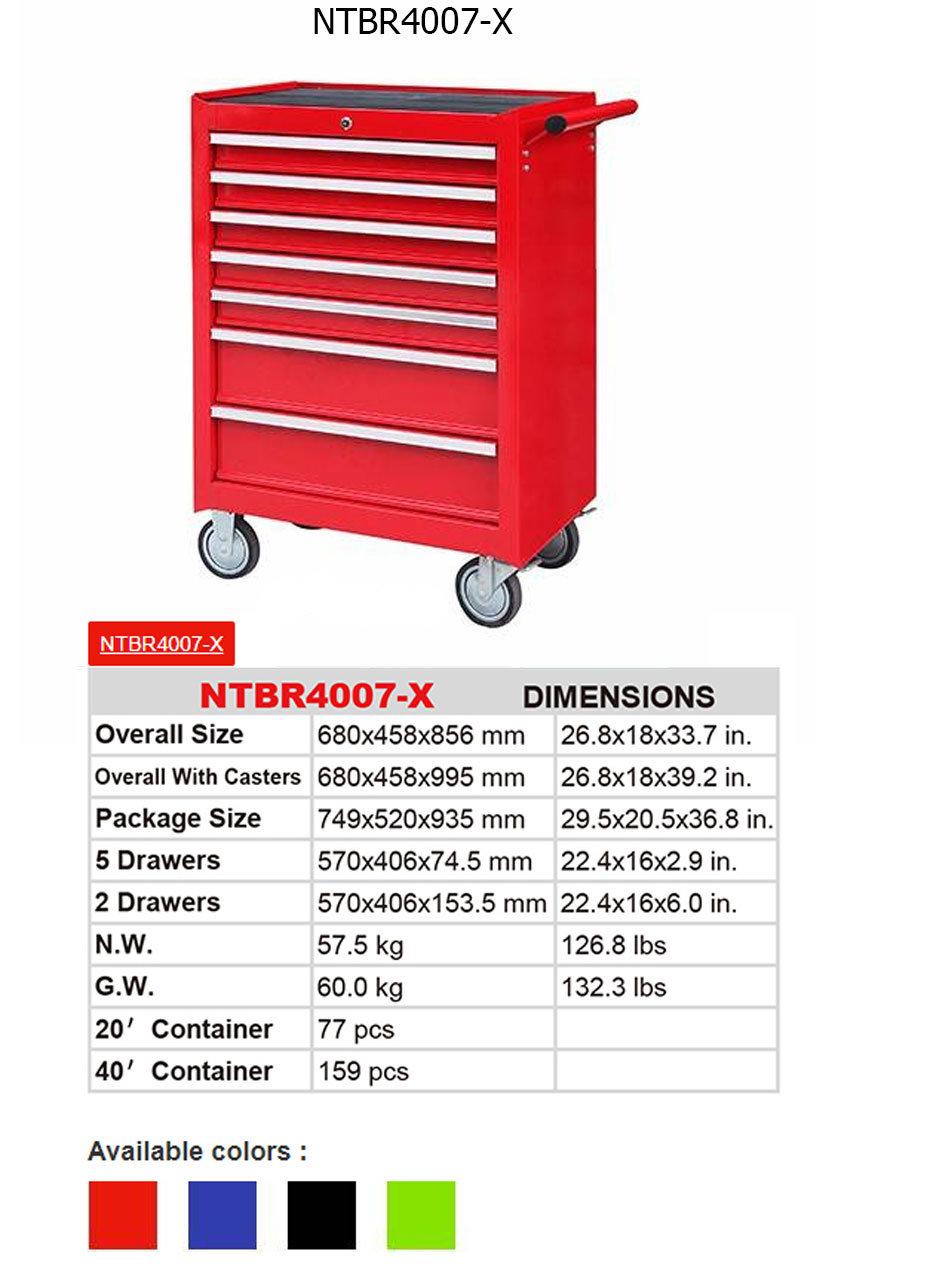 Anti-Shock Protection Rollaway Tool Trolley Cabinet