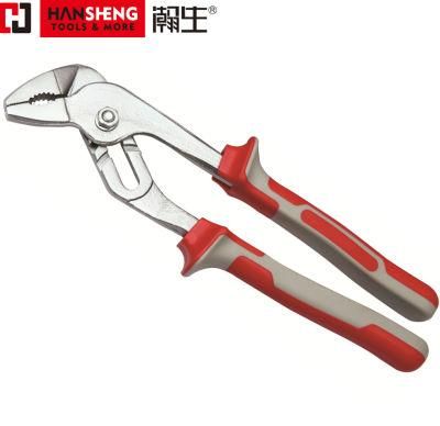 Professional Hand Tools, Made of CRV, High Carbon Steel, Water Pump Pliers, Groove Joint Pliers, Pear-Nickel Plated