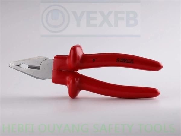 VDE 1000V 8" Lineman/Combination Pliers, Insulated/Insulation/Electrical Tools, IEC/En60900