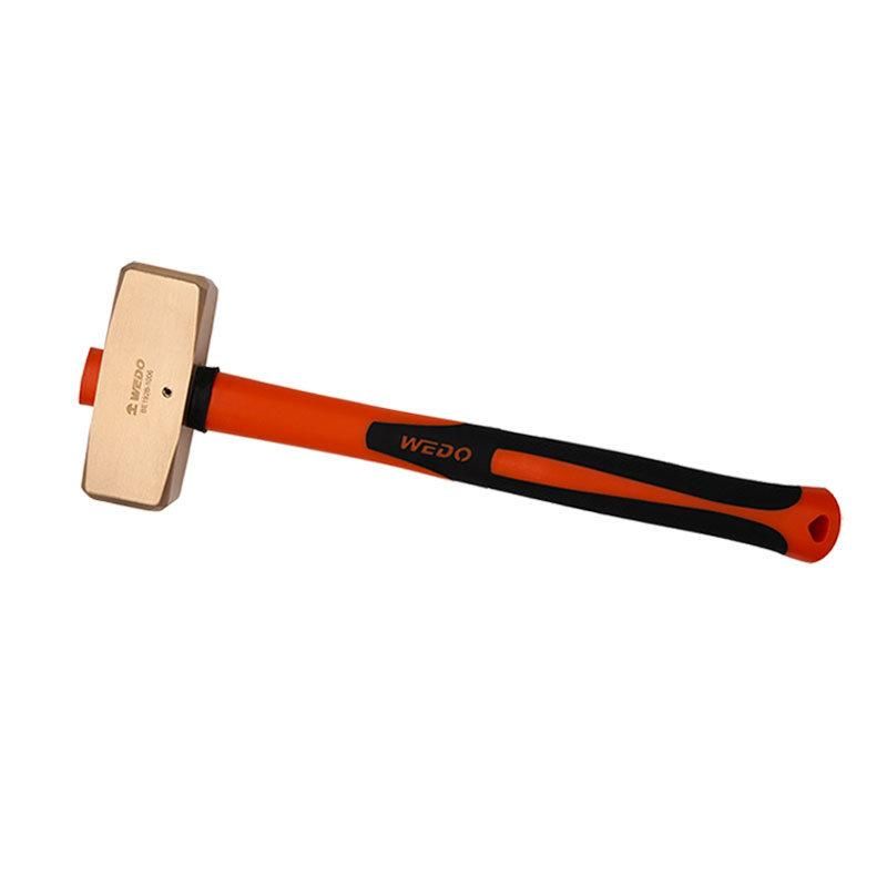 WEDO Non-Sparking Hammer (German Type) Beryllium Copper Sledge Hammer Fiberglass Handle