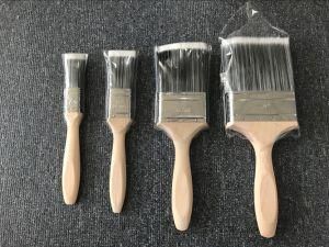 Wooden Handle Paint Brush with PBT Filaments Material