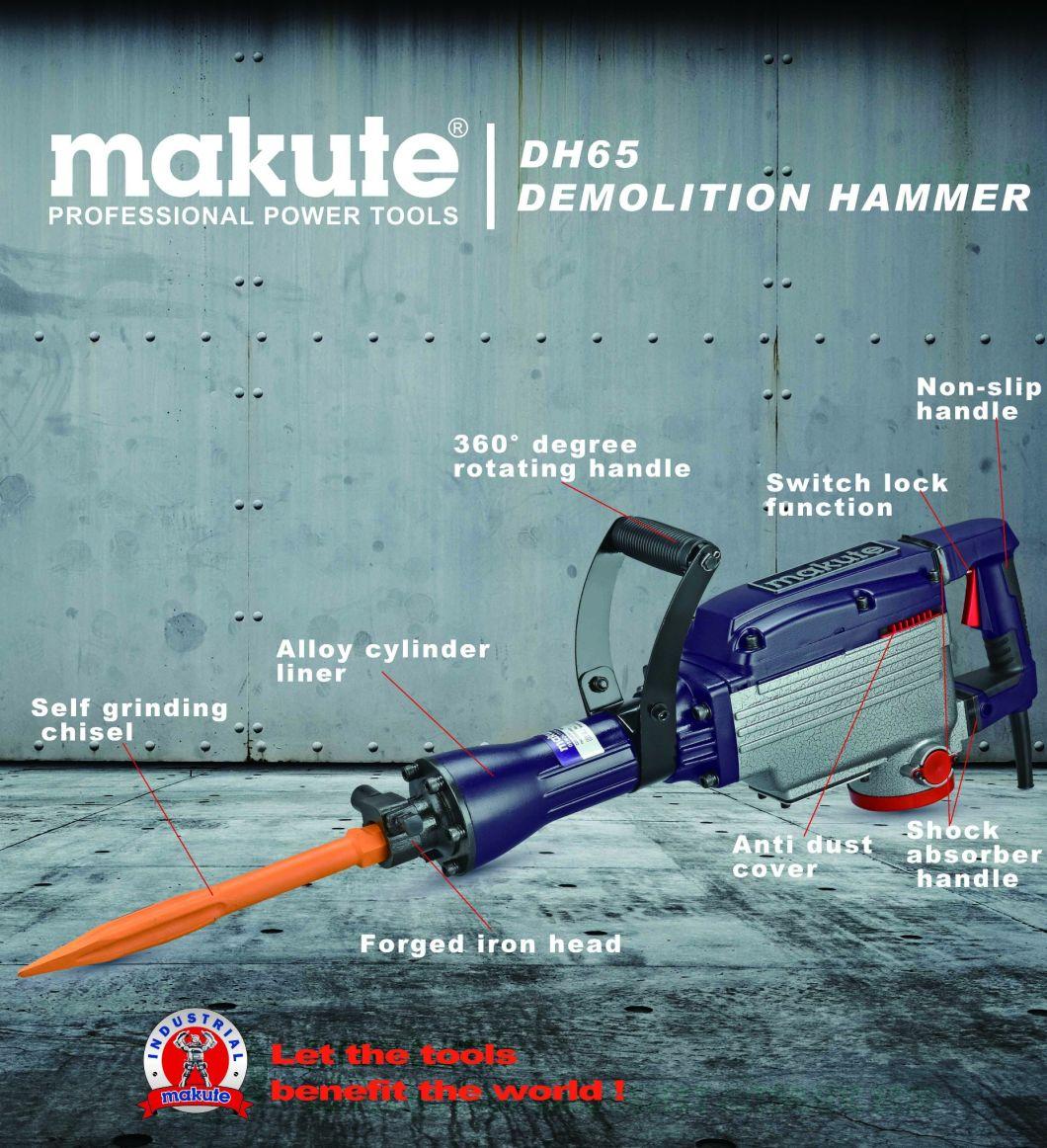 Makute Electric Demolition Hammer 65mm 2200W Super Hammer Drill