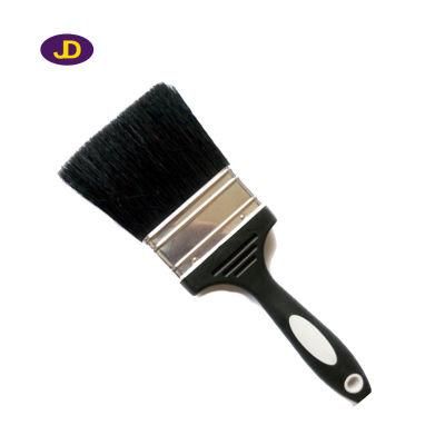 Natural Bristle Plastic Handle Yellow Paint Brush