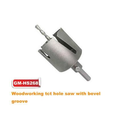 Woodworking Tct Hole Saw with Bevel Groove (GM-HS268)