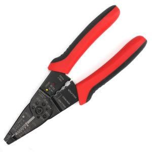 Round and Flat Cable Insulation Layer Wire Stripper Terminal Crimper